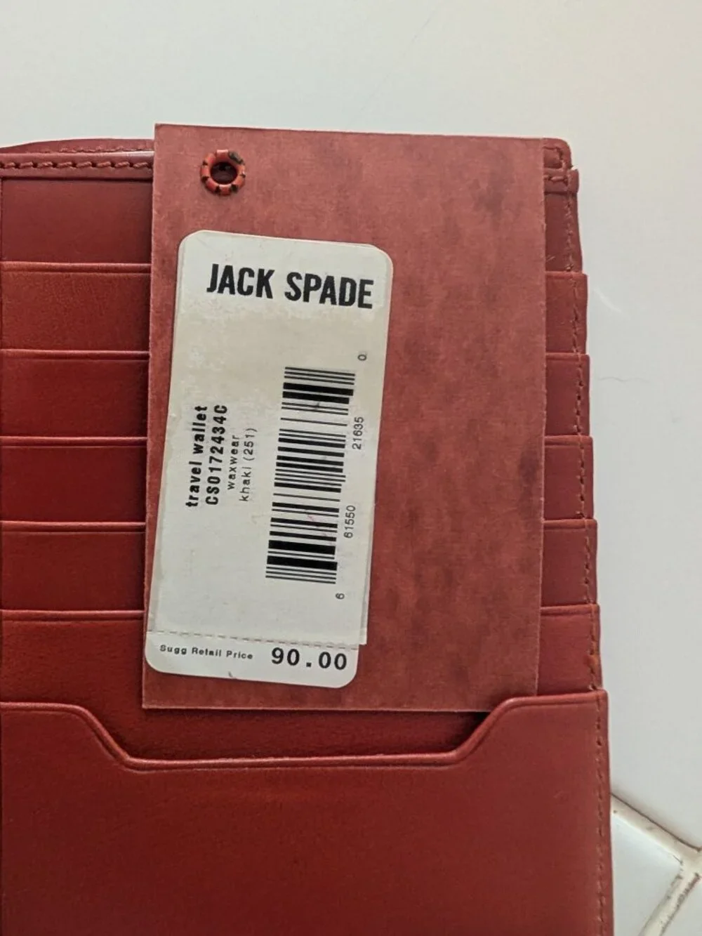 Jack Spade Travel Wallet - Khaki